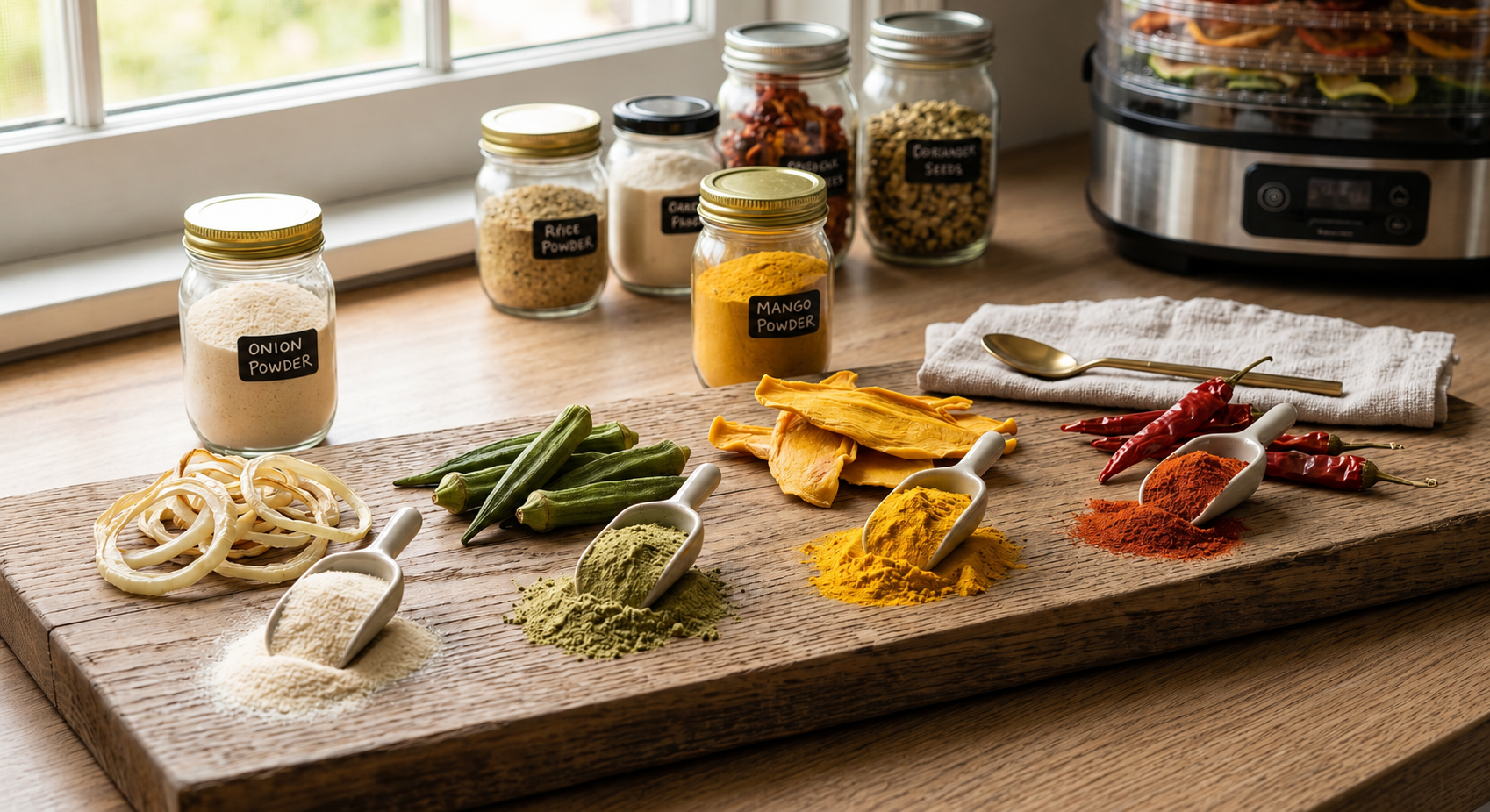 Dehydrated food ingredients